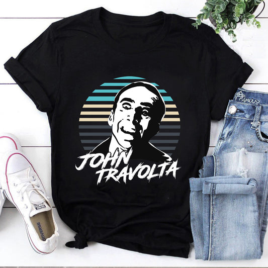 Vintage John Travolta Nicolas Cage The Adam Project T-Shirt