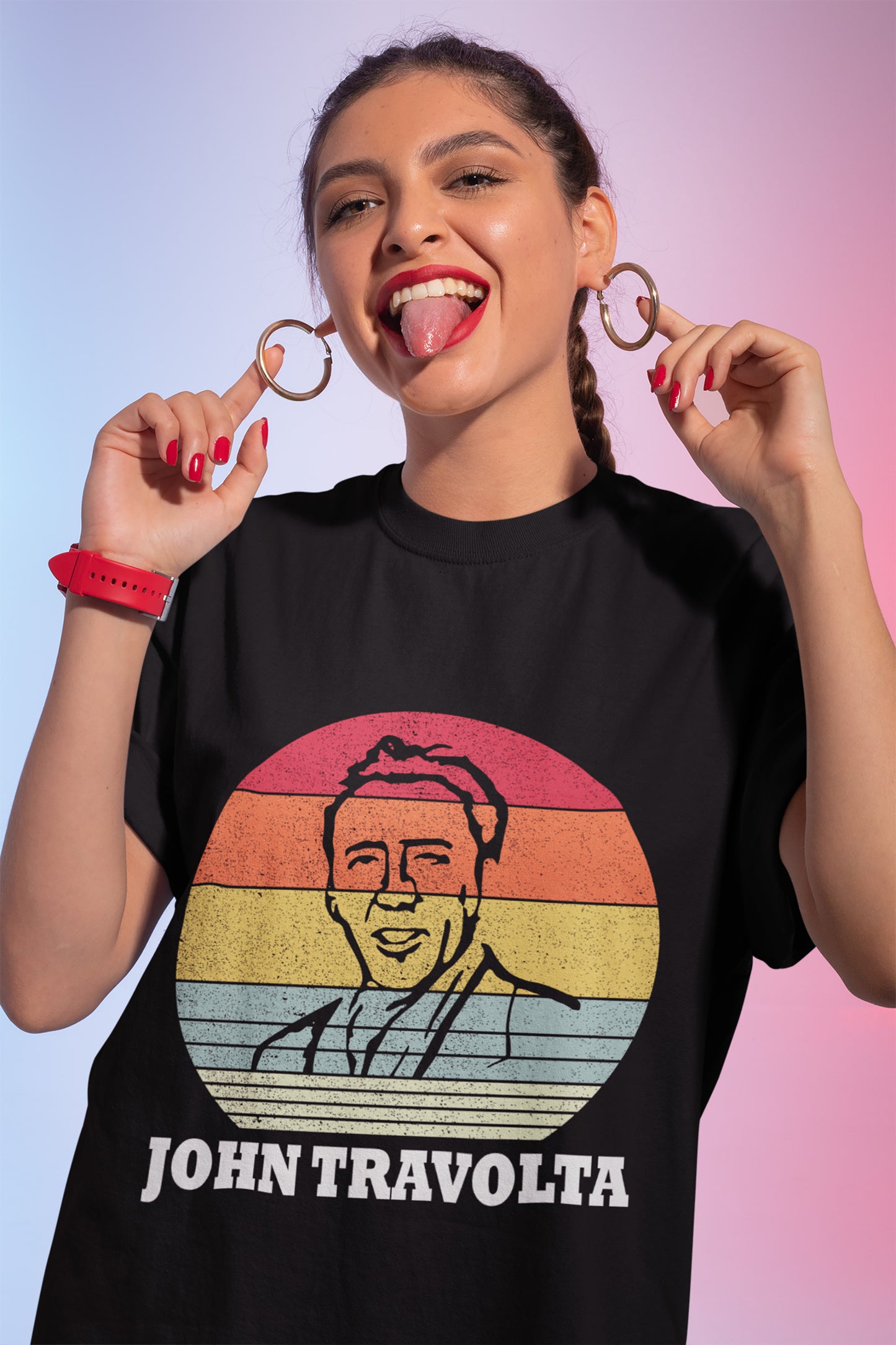 Vintage Ryan Reynolds John Travolta Nicolas Cage T-Shirt