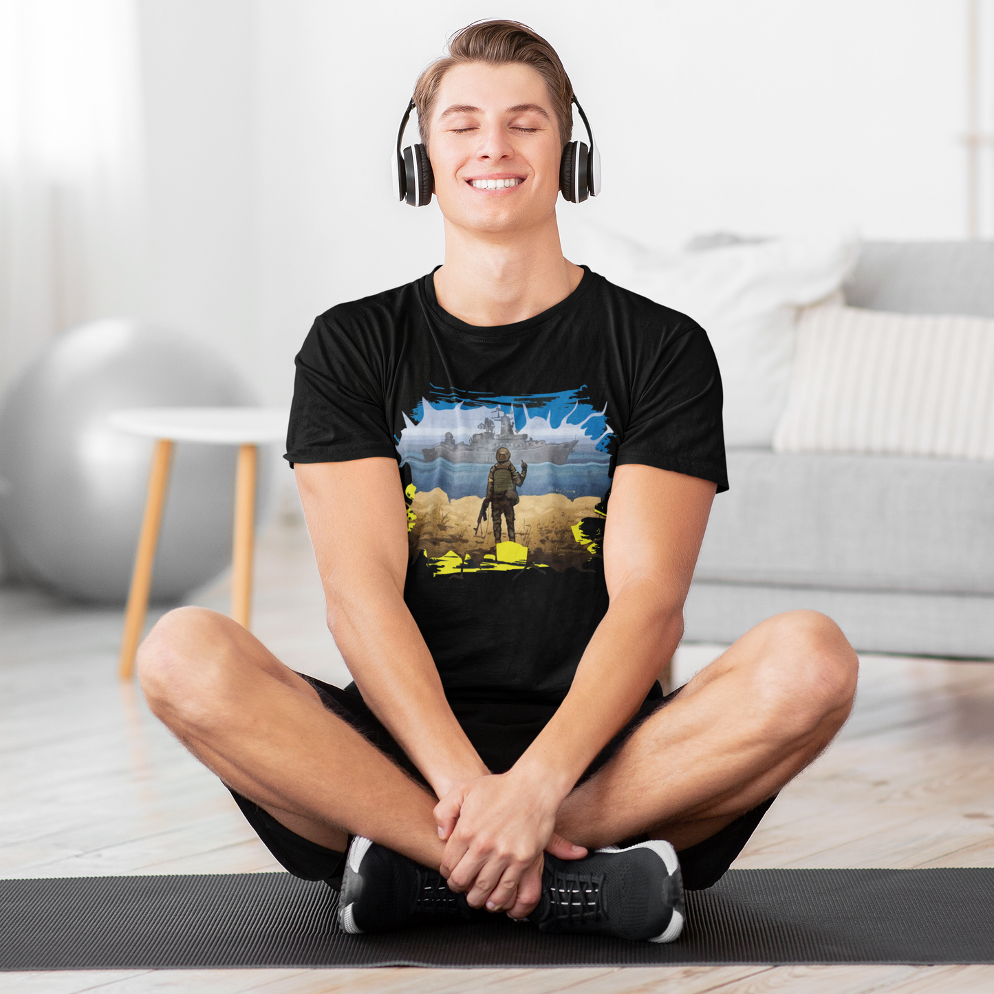 Vintage Ukraine Postage Stamp Flag Pride T-Shirt