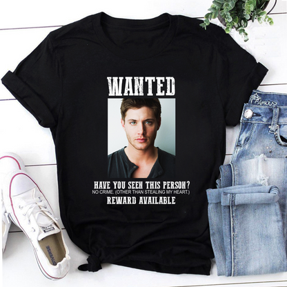 Wanted Jensen Ackles Supernatural Vintage T-Shirt