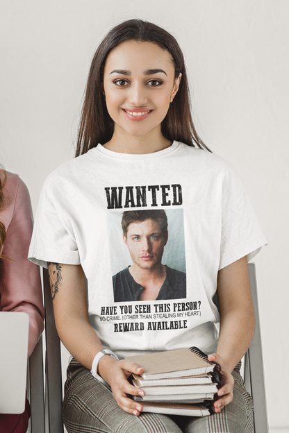 Wanted Jensen Ackles Supernatural Vintage T-Shirt