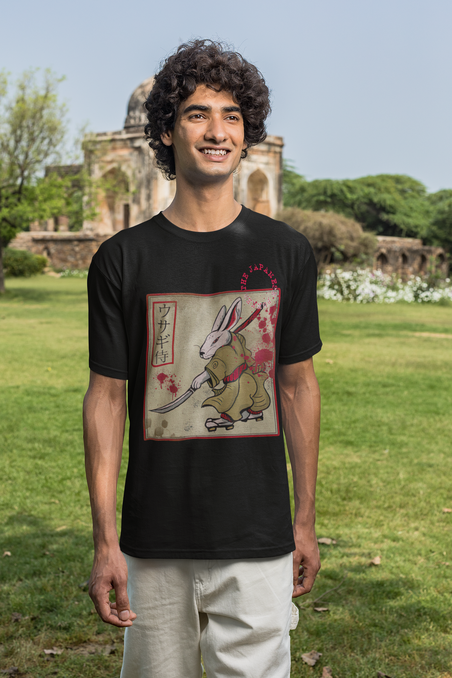 Warrior Bunny Vintage Japanese Samurai Vintage T-Shirt