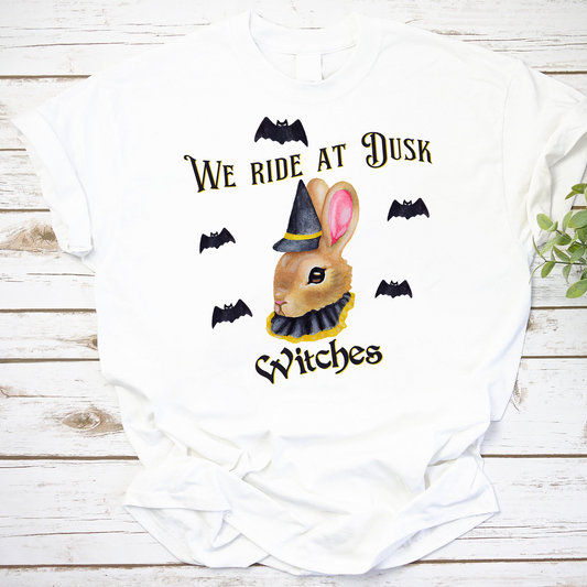 We Ride At Dusk Witches Vintage T-Shirt