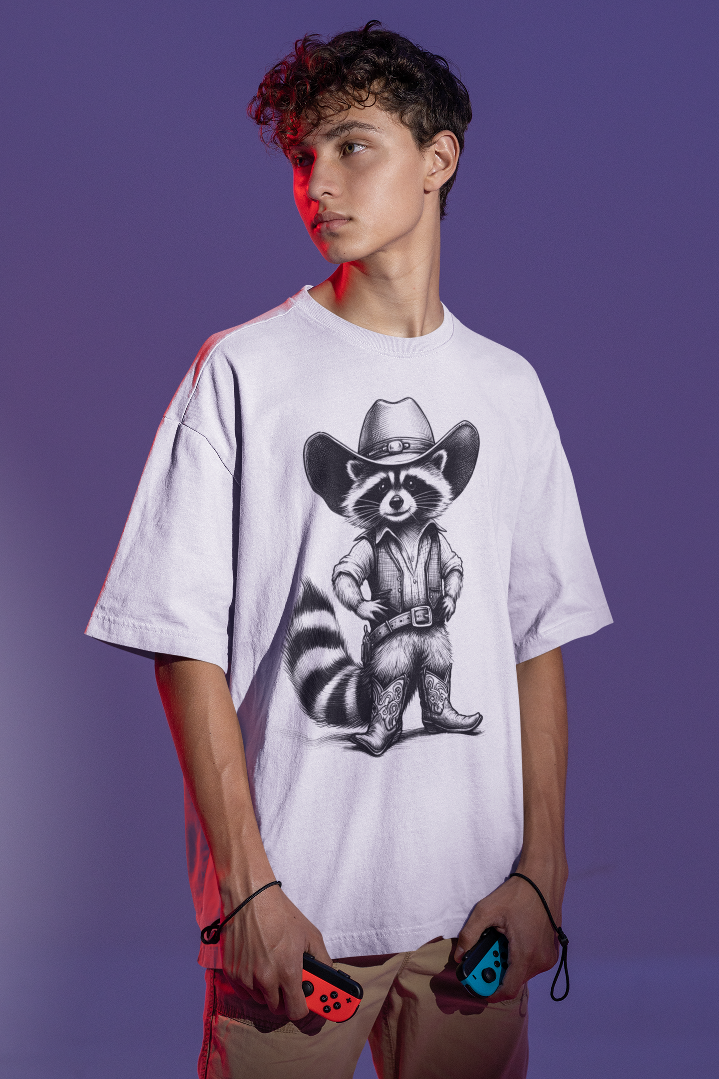 Western Raccoon Vintage T-Shirt