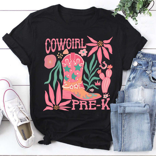 Western Teacher Shirt, Cowgirl Pre K Shirt, Howdy Teacher Shirt