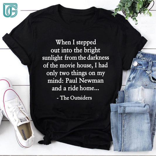 When I Stepped Out Into The Bright Sunlight The Outsiders Teacher Vintage T-Shirt