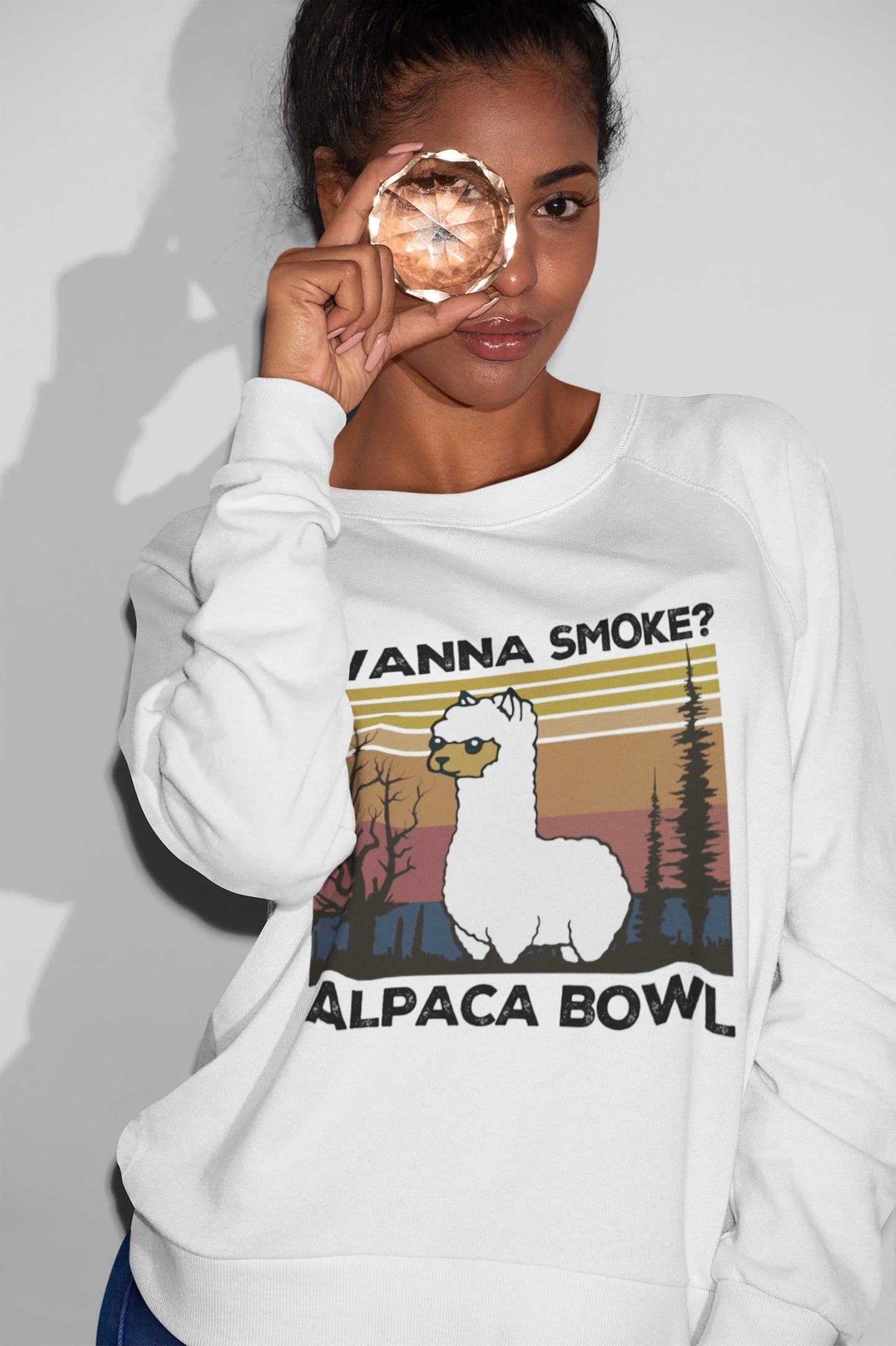 Awesome Lalma Wanna Smoke Alpaca Bowl Vintage T-Shirt