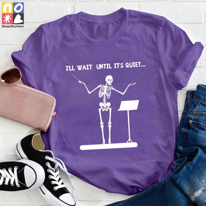 I'll Wait Until It's Quiet Teacher Vintage T-Shirt