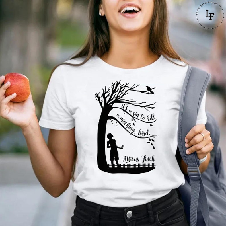 It's A Sin To Kill A Mockingbird Atticus Finch Teacher Vintage T-Shirt