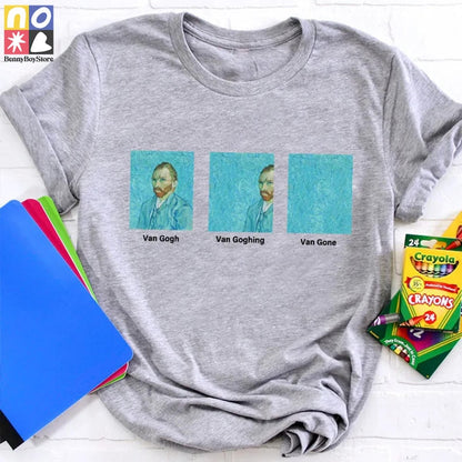 Funny Art Van Gone Teacher Vintage T-Shirt