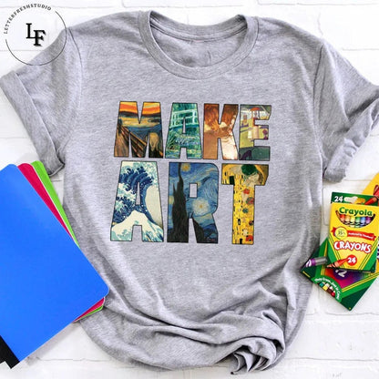 Make Art Teacher Vintage T-Shirt