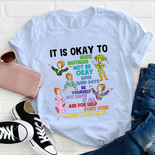 It Is Okay To Make Mistakes Motivational Quote Graphic Tee