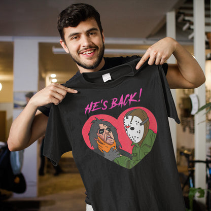 He's Back! Jason Voorhees Horror Movie Graphic Tee