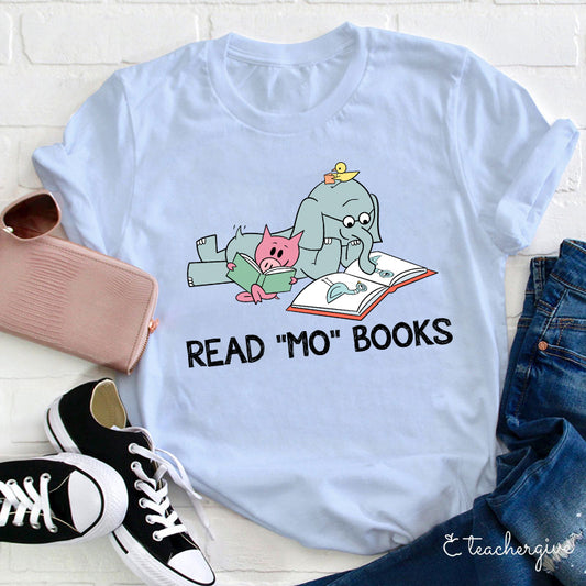 Read 'Mo' Books Funny Elephant and Pig Graphic Tee