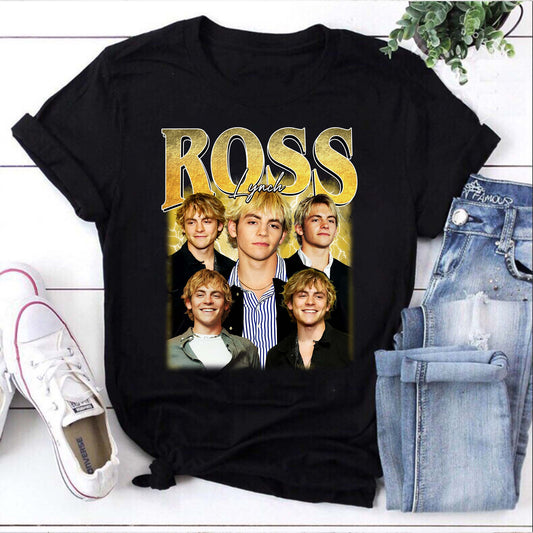 Ross Lynch Fan Art Graphic Tee - Vintage Style Music and Actor Shirt
