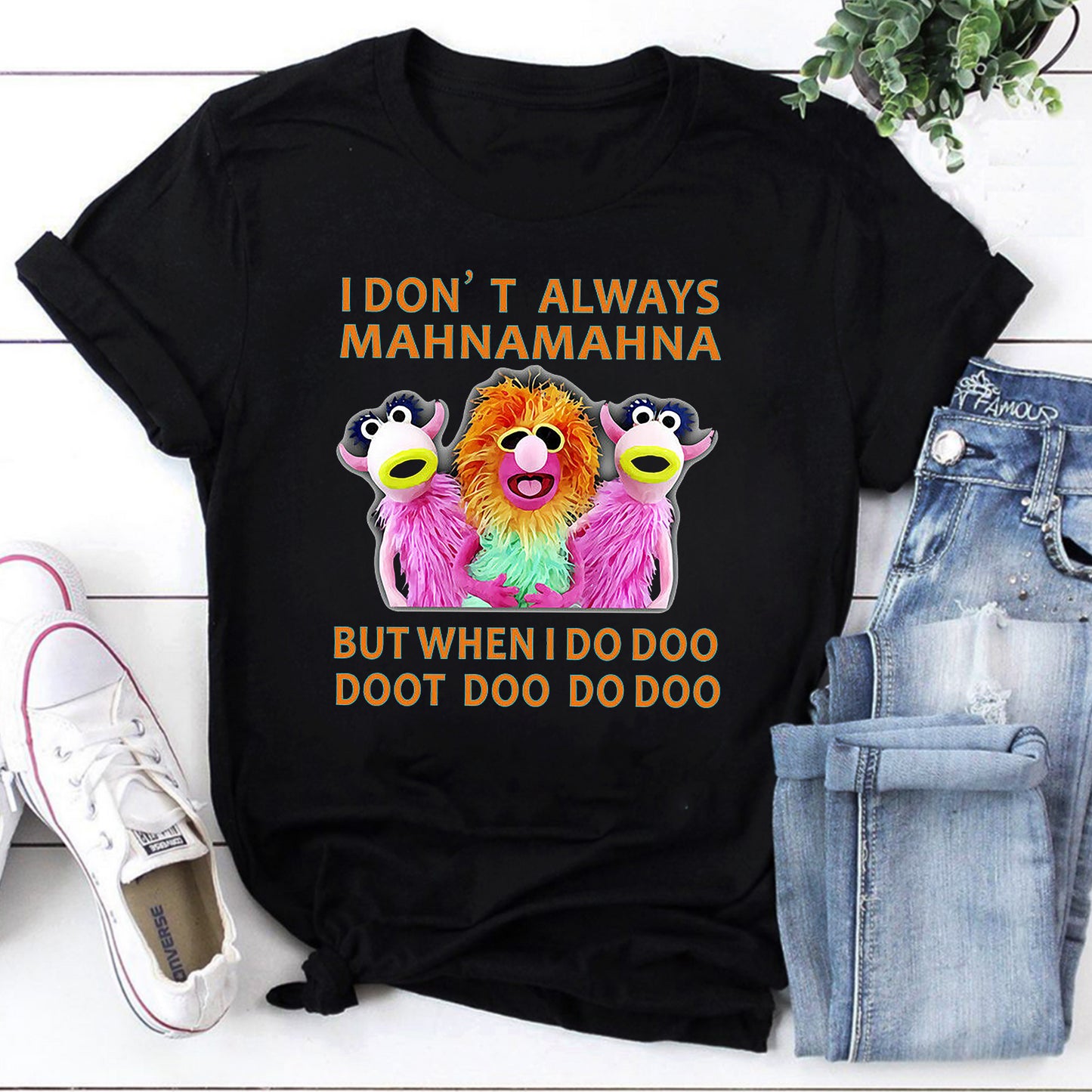 Funny Mahnamahna Doo Doot Graphic Tee - Novelty Puppet Song T-Shirt