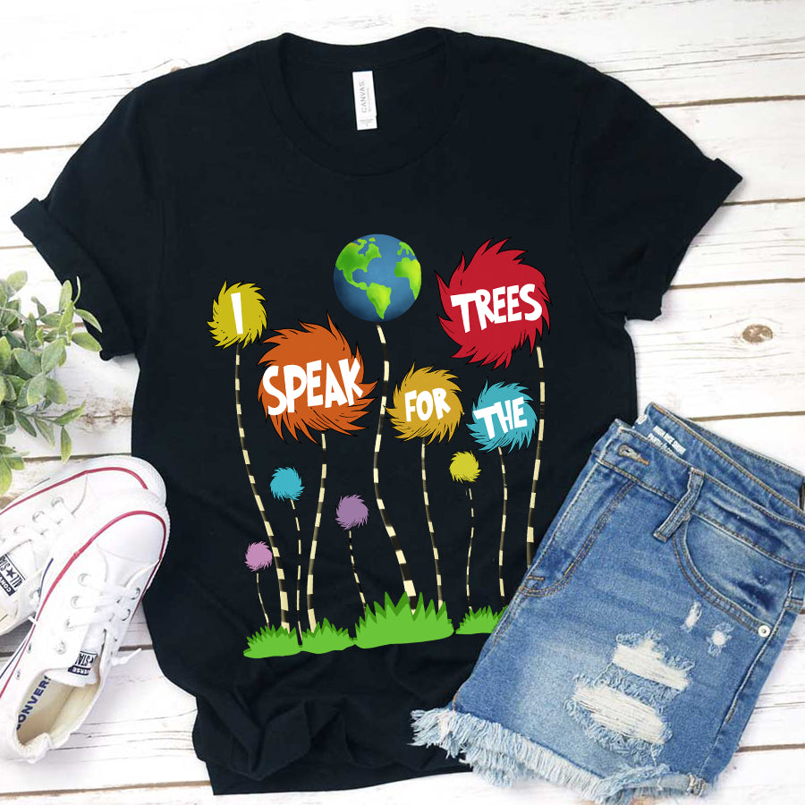 I Speak For The Trees Dr. Seuss Inspired Environmental Graphic Tee