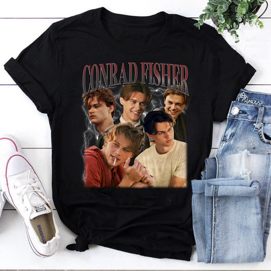 Conrad Fisher Vintage Style Graphic T-Shirt - Retro 90s Actor Tribute Tee