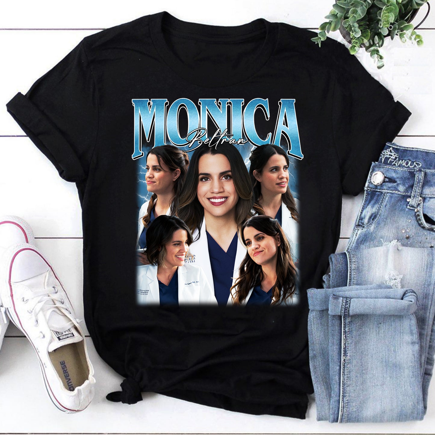 Monica Beltran T-Shirt - Inspired Nurse Character Graphic Tee