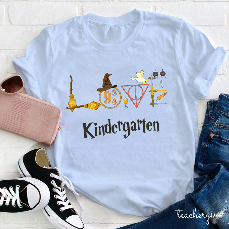 Harry Potter Love Kindergarten Shirt - Magical Back to School Tee