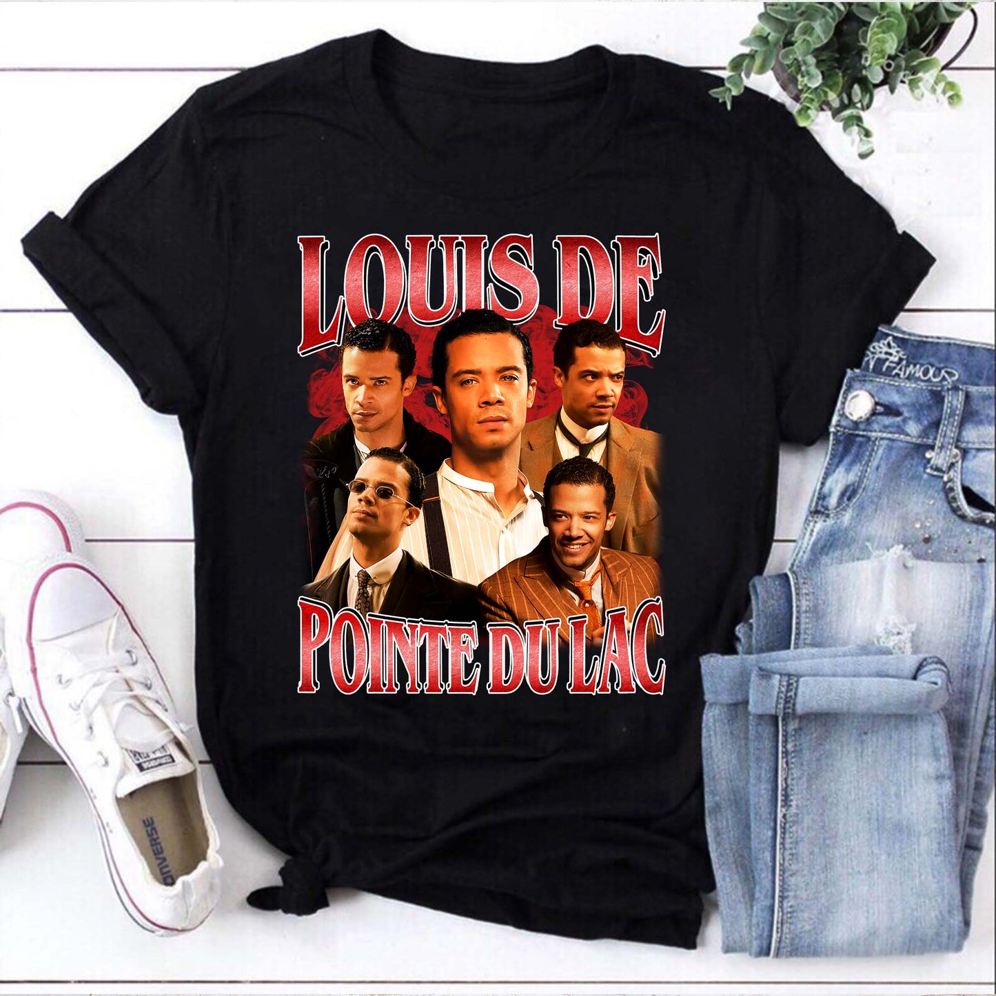 Louis De Pointe Du Lac Vampire Tee Shirt - Classic Black Graphic T-Shirt