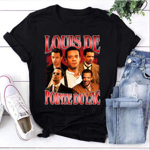 Louis De Pointe Du Lac Vampire Tee Shirt - Classic Black Graphic T-Shirt