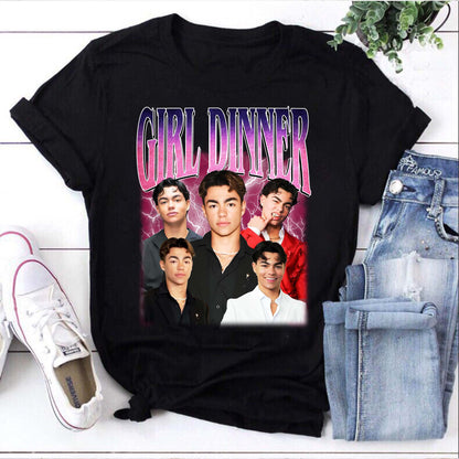 Girl Dinner Shirt Featuring Multiple Images Design of Popular Male Influencer