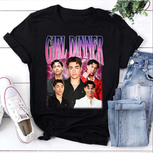 Girl Dinner Shirt Featuring Multiple Images Design of Popular Male Influencer