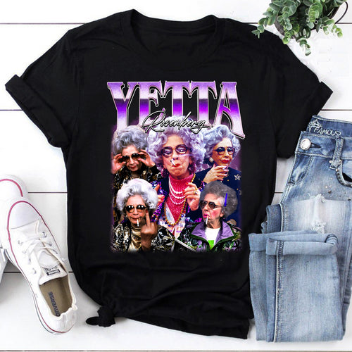 Yetta Rosenberg Vintage Style Funny Grandma Graphic Tee Shirt