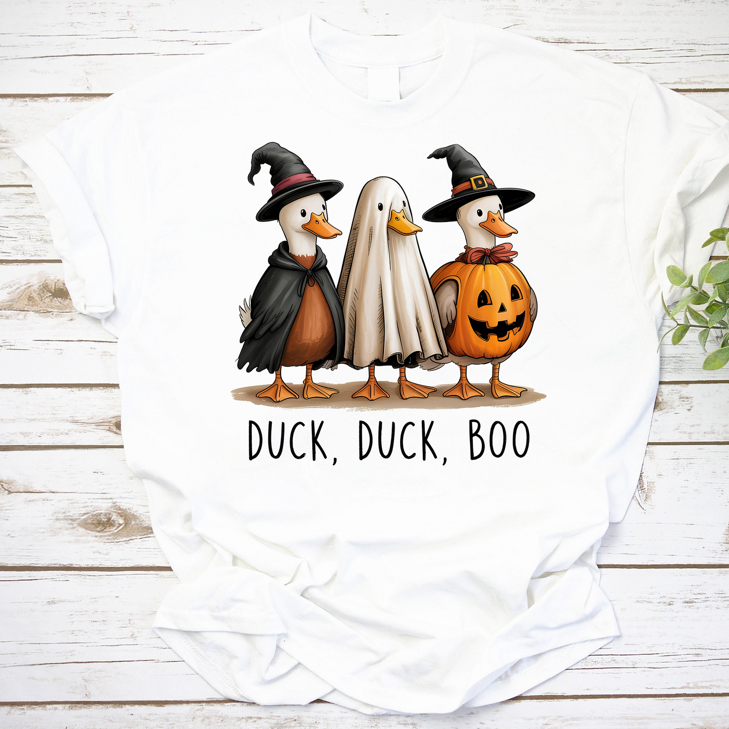 Funny Halloween Duck Shirt - Duck Duck Boo Costume Tee