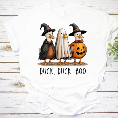 Funny Halloween Duck Shirt - Duck Duck Boo Costume Tee