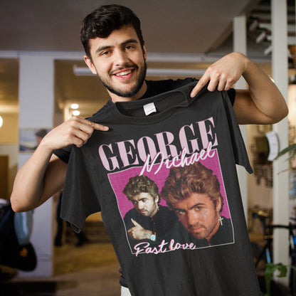 George Michael Vintage Style Past Love Graphic T-Shirt