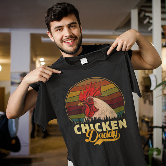 Chicken Daddy Retro Rooster Lover Vintage T-Shirt
