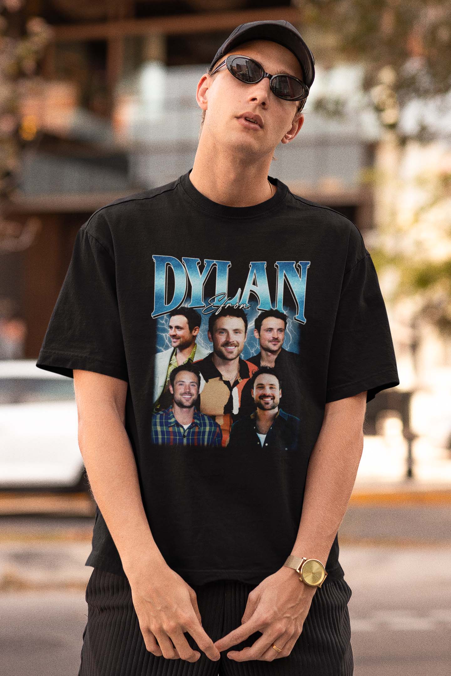 Dylan Sprouse Vintage Style Graphic Tee - Retro Multi-Image Fan Shirt