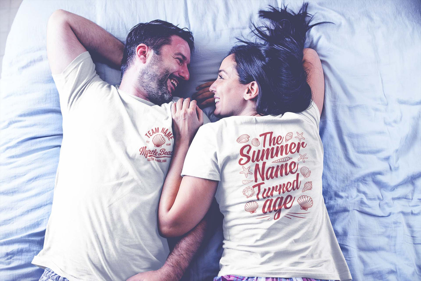 Custom Myrtle Beach Summer Birthday T-Shirts for Couples