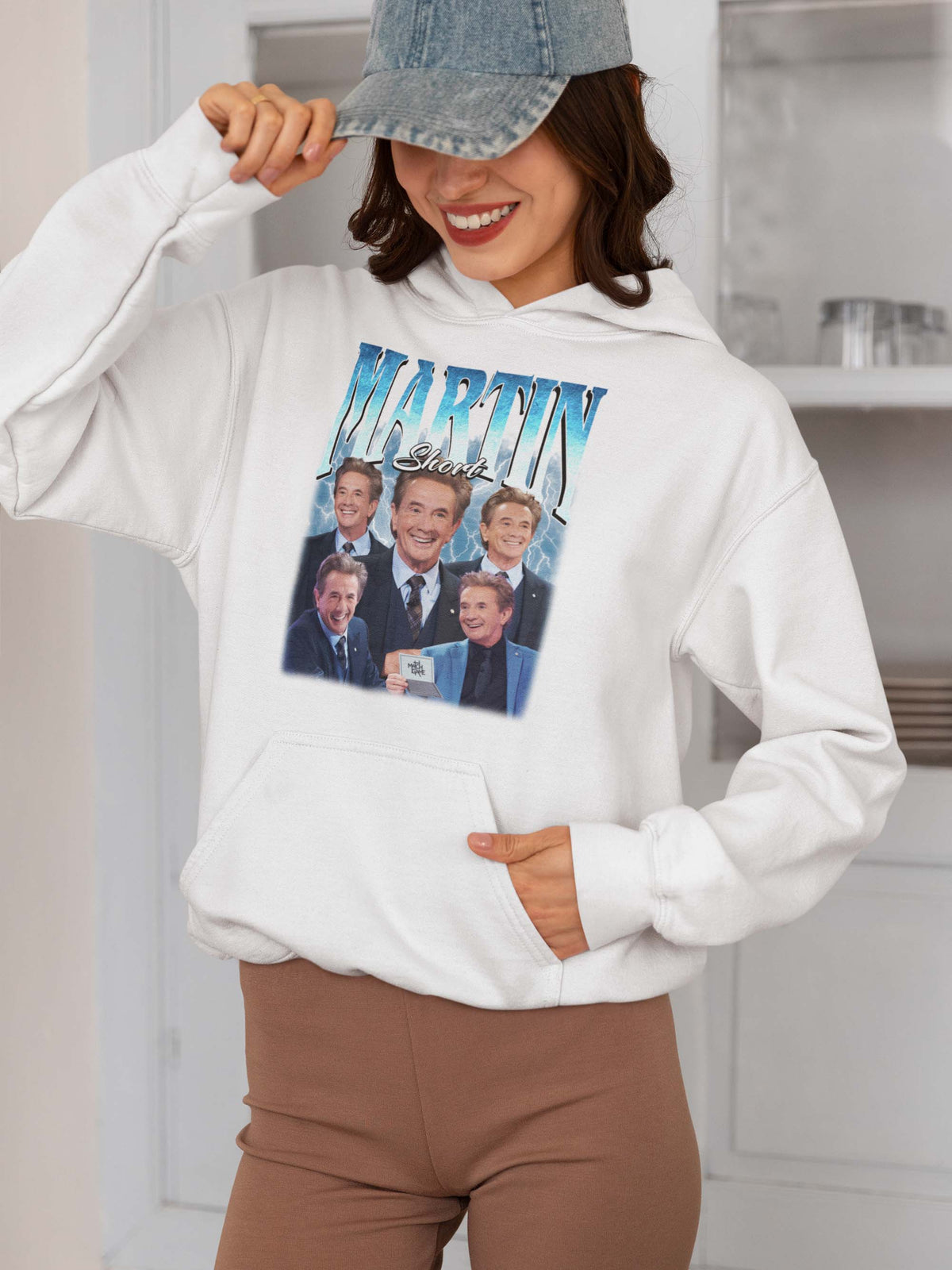Martin Short Vintage Style Collage Hoodie - Retro Celebrity Graphic Sweatshirt