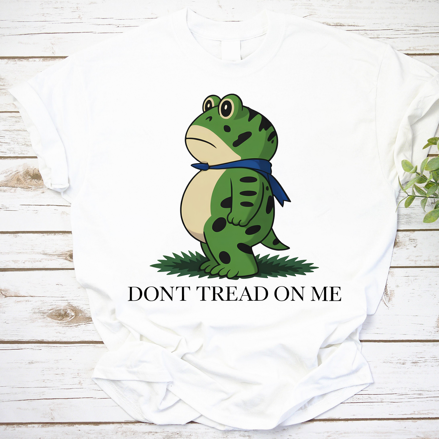 Funny Frog Cartoon Dont Tread On Me Shirt Cute Frog Graphic Tee