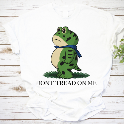 Funny Frog Cartoon Dont Tread On Me Shirt Cute Frog Graphic Tee