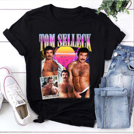Retro Tom Selleck Vintage Style Graphic Tee Unisex Shirt