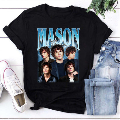 Mason Thames Graphic Tee | Cool Portrait Collage Shirt for Fans
