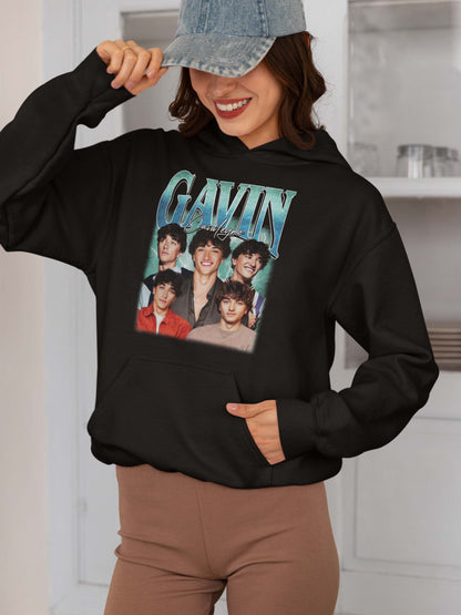 Gavin Casalegno Graphic Hoodie | Cozy Black Sweatshirt for Fans