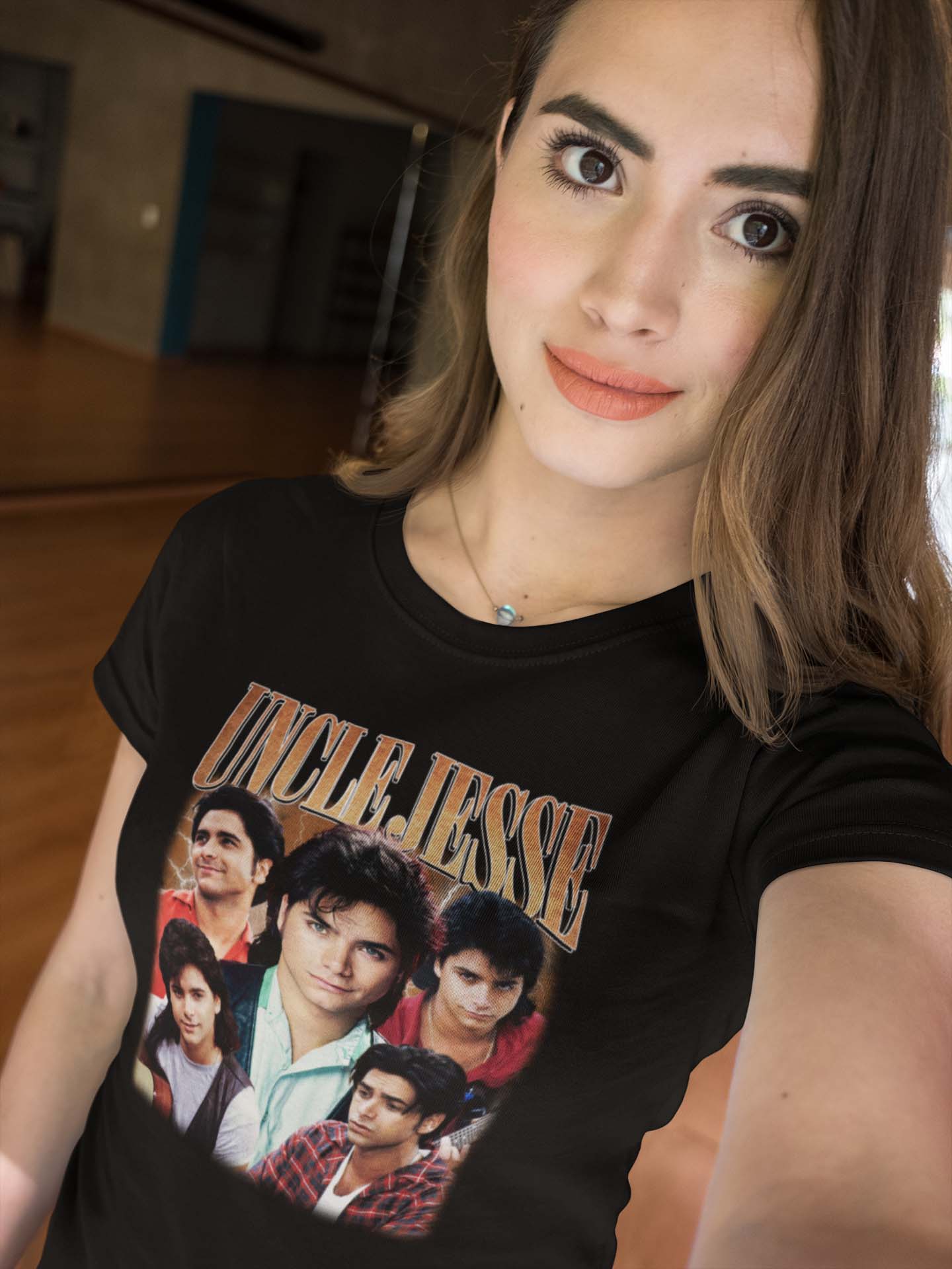 Vintage Uncle Jesse Full Cast Graphic Tee - Full House Fan Shirt