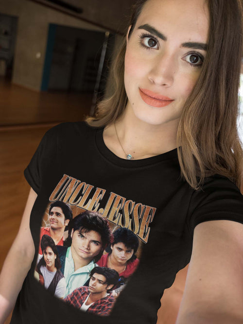 Vintage Uncle Jesse Full Cast Graphic Tee - Full House Fan Shirt