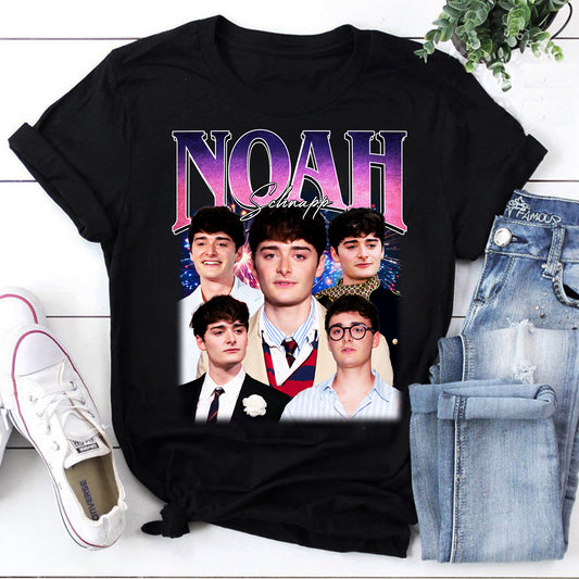 Noah Schnapp Vintage Style Graphic Tee - Retro Fireworks Fan Shirt