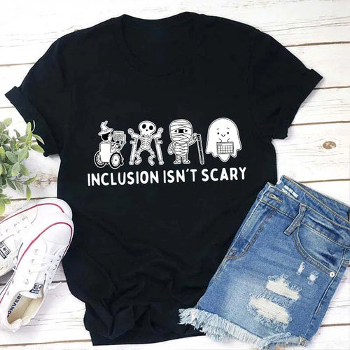 Inclusion Isn't Scary Halloween Disability Awareness T-Shirt