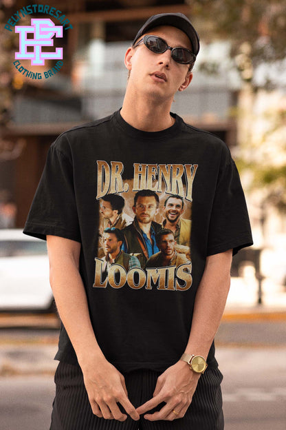 Dr. Henry Loomis Graphic T-Shirt - Stranger Things Fan Tee, Retro 80s Style, Unisex Casual Top