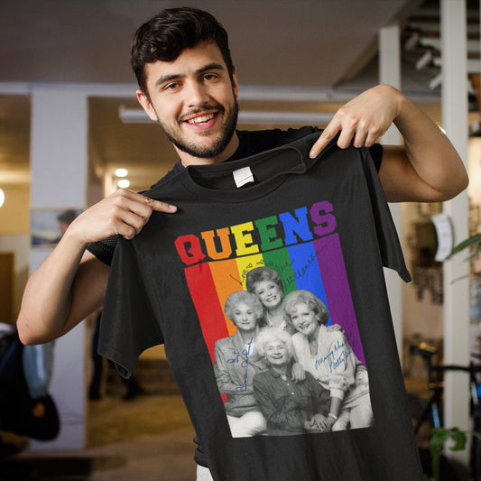 Golden Girls Queens Retro Rainbow Pride T-shirt