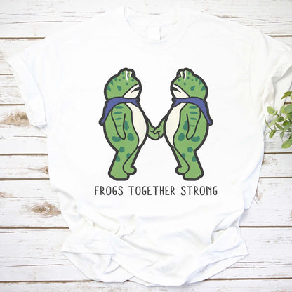 Frogs Together Strong Cute Matching Frog Couple T-Shirt