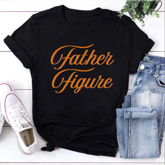 Father Figure Graphic Tee - Vintage Style Dad Shirt Gift