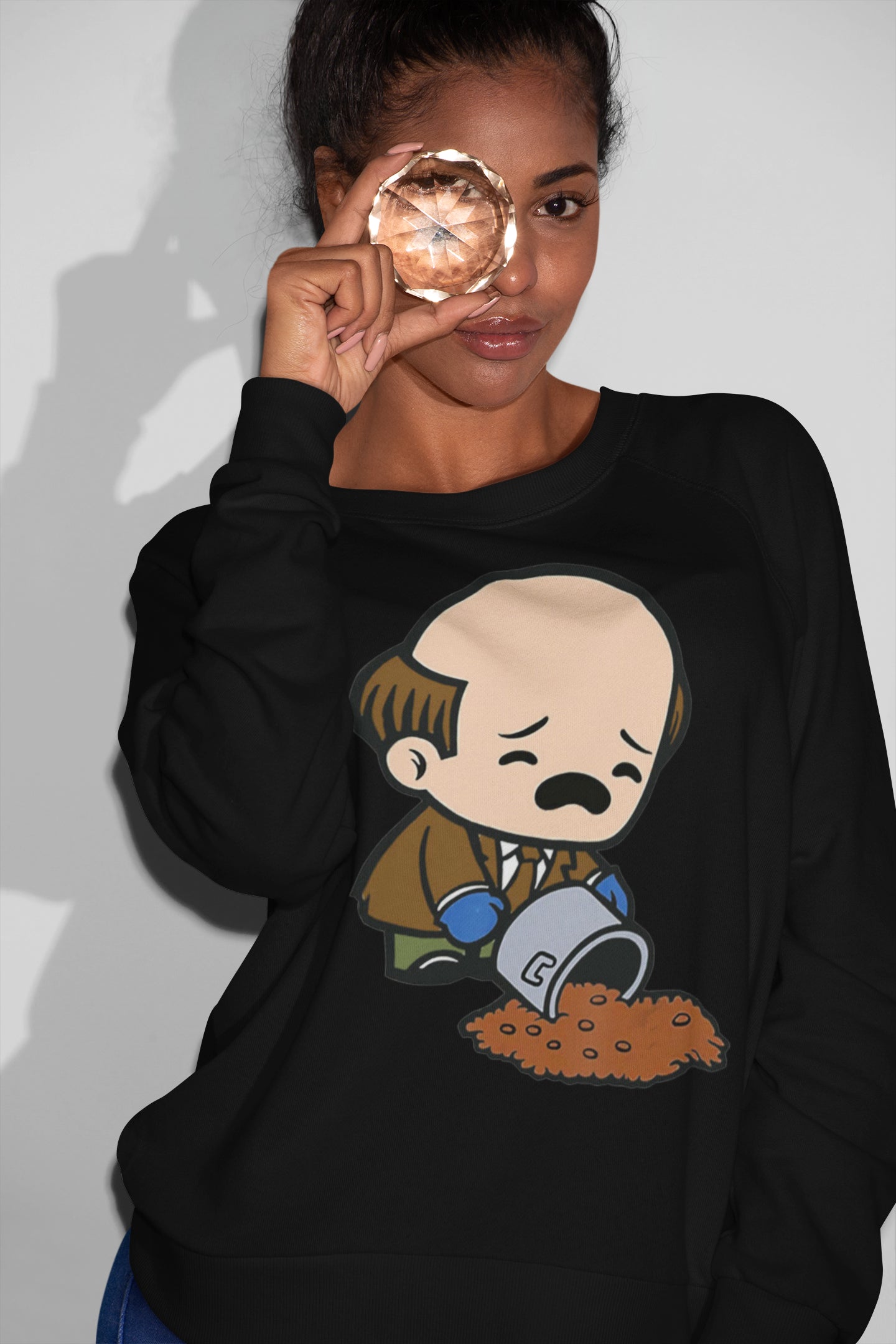 Cute Cartoon Walter White Spilling Chili Sweatshirt - Breaking Bad Fan Tee